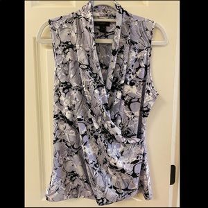 Rare Donna Karan multi color pull over shirt